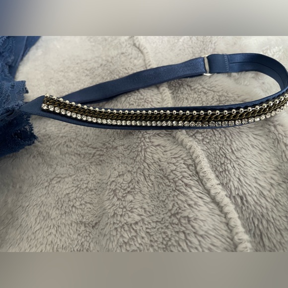 Beautiful rhinestone strap chemise sz L - Picture 8 of 13